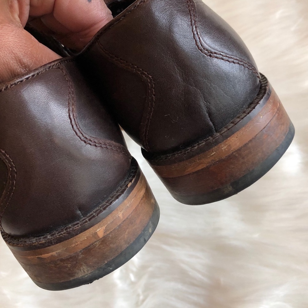Ben Sherman Dark Brown Leather Oxfords 8 - Picture 4 of 13